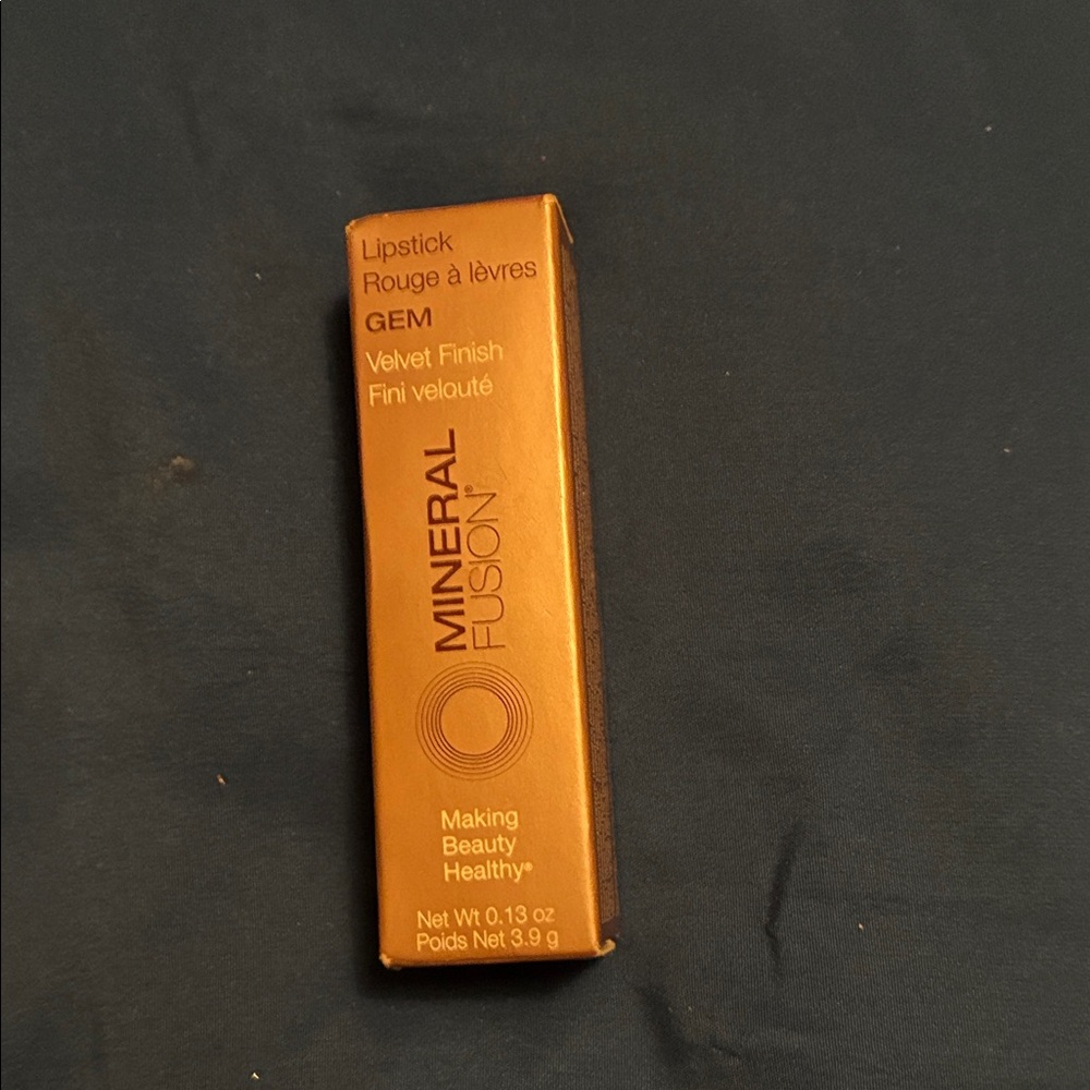 Mineral Fusion Velvet Finish Lipstick in Gold Packaging